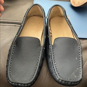 Black Leather Loafers